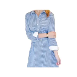 Banana Republic striped cotton shirtdress