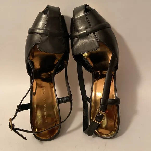 Barbara Bui Brown Leather Platform High Heel Stiletto Sandals 7.5 Shoes Spain