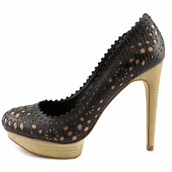 BCBG Max Azria Black Platform Heels NWOB