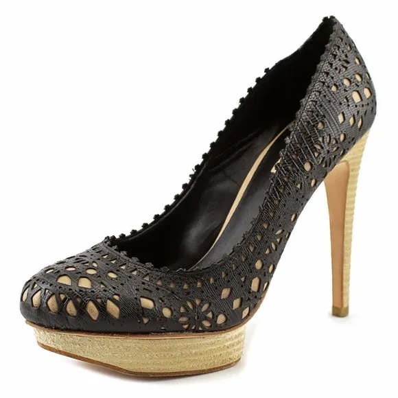 BCBG Max Azria Black Platform Heels NWOB