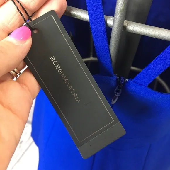 BCBGMaxAzria NWT Royal Blue Classic Mini Dress Size 8