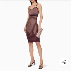 BCBGMAXAZRIA Knit Bodycon Mid-Century Modern Dress NWT