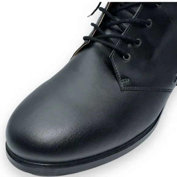 Bhava Vegan Leather Charlie Combat Lace up Boots EU 41 US 10.5