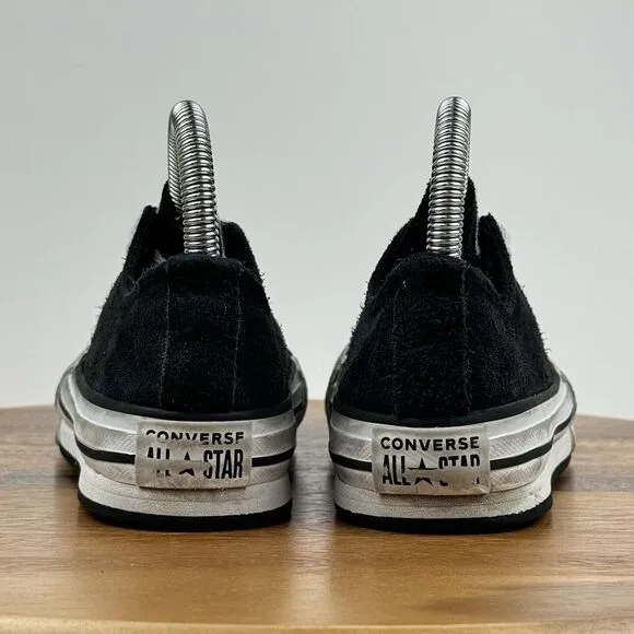 Big Kids Converse CTAS‎ Lift Platform Shiny Suede Sneakers Shoes Size 2 Y
