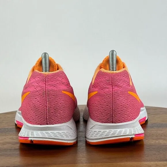 Big Kids Nike Zoom Pegasus 32 Pink Athletic Running Shoes Sneakers‎ Size 7 Y GUC