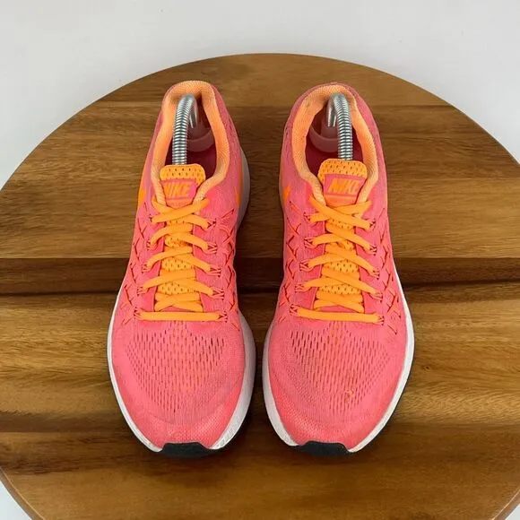 Big Kids Nike Zoom Pegasus 32 Pink Athletic Running Shoes Sneakers‎ Size 7 Y GUC