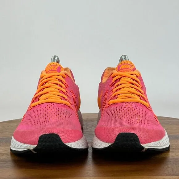 Big Kids Nike Zoom Pegasus 32 Pink Athletic Running Shoes Sneakers‎ Size 7 Y GUC