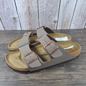 Birkenstock Arizona Birko-Flor Birkibuc Sandals Women's 10 N Men's 8 Mocha (RD)