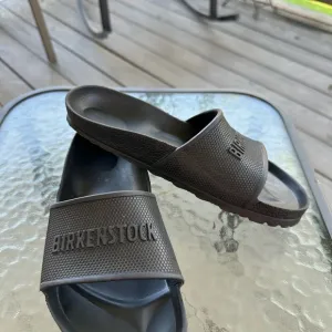 Birkenstock Barbados EVA Black Slides Flip Flops Regular Unisex Size 38