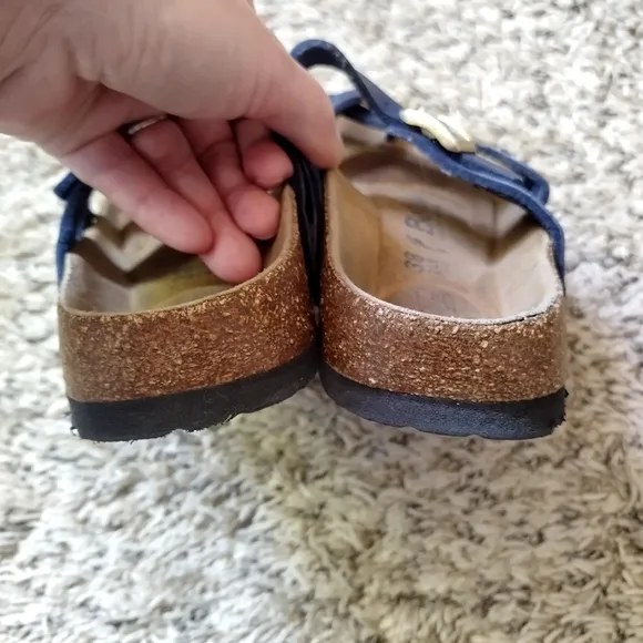 Birkenstock Betula Sandals Navy Blue Mia Mayari Shoes Synthetic Sz 38/7