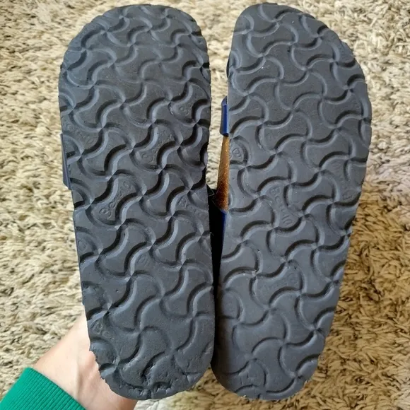 Birkenstock Betula Sandals Navy Blue Mia Mayari Shoes Synthetic Sz 38/7