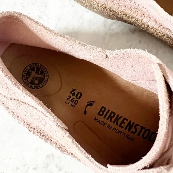 Birkenstock Gary Convertible Shoes Closed Toe Comfort 40 9 Soft Pink Lace Up