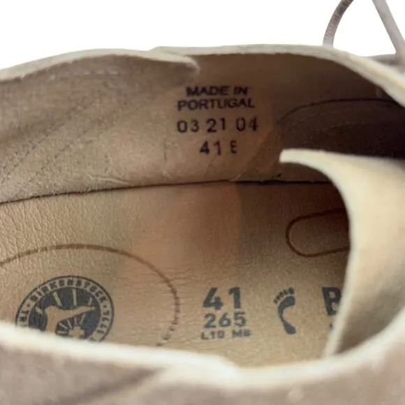 Birkenstock Gary Suede Leather Comfort Unisex Shoes EU 41/Mens'8 Women's 10