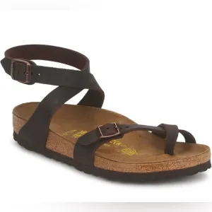 Birkenstock Women's Yara Habana Oiled Sandal Brown Size 37 EU / 6 - 6 1/2 US