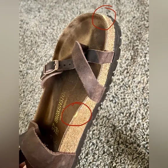 Birkenstock Women's Yara Habana Oiled Sandal Brown Size 37 EU / 6 - 6 1/2 US