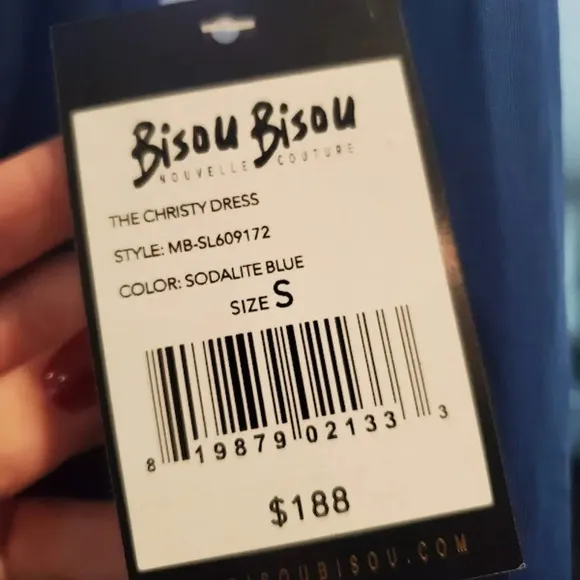 Bisou Bisou Women's Sodalite Blue The Christy Dress Size S
