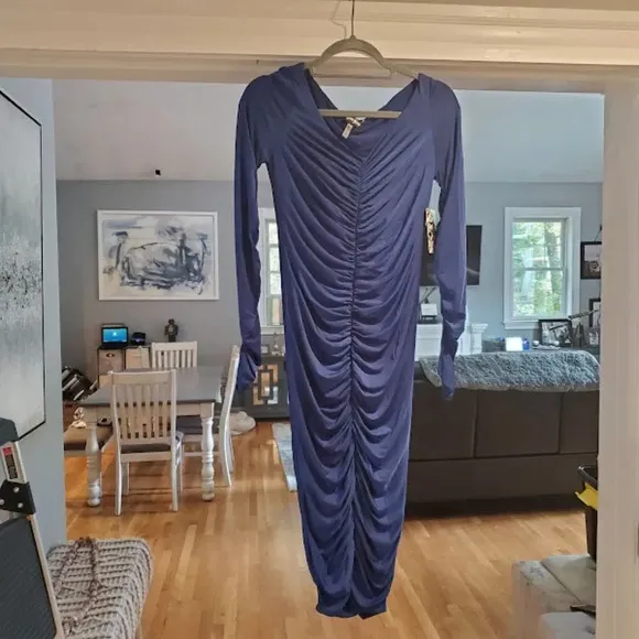 Bisou Bisou Women's Sodalite Blue The Christy Dress Size S