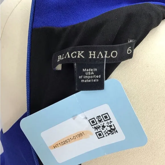 Blackhalo Elegant Blue Asymmetrical Dress