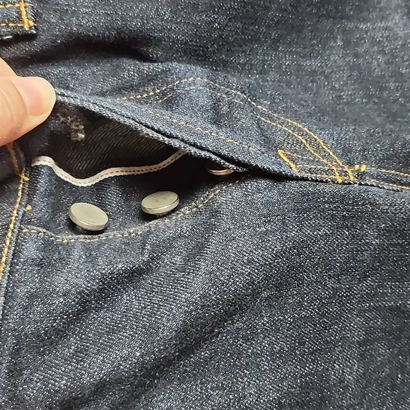 BLDWN Modern Slim Button Fly Jeans in Indigo Selvedge
