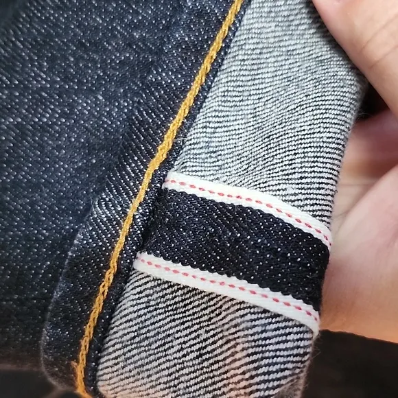 BLDWN Modern Slim Button Fly Jeans in Indigo Selvedge