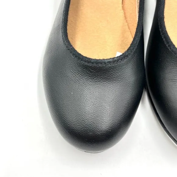 Bloch Girls Sz 13.5 S0302G Tap-On Black Leather Mary Jane Strap Tap Dance Shoes