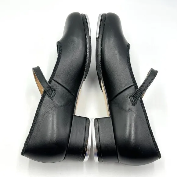 Bloch Girls Sz 13.5 S0302G Tap-On Black Leather Mary Jane Strap Tap Dance Shoes