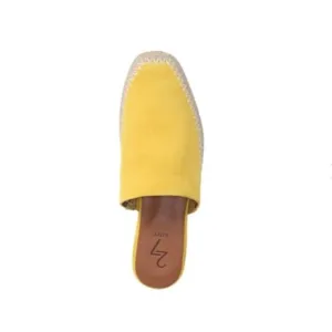 Bloomingdale's 27 Edit Candice Modern Coastal Yellow Mule Loafer Size 8.5