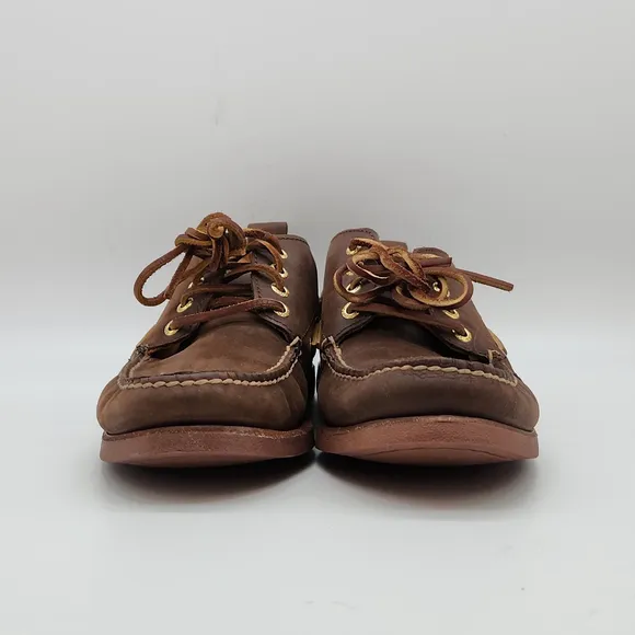 Boat Shoes Sperry Gold Cup Mako Dark Brown Leather Luxurious Lambskin Lining 7.5