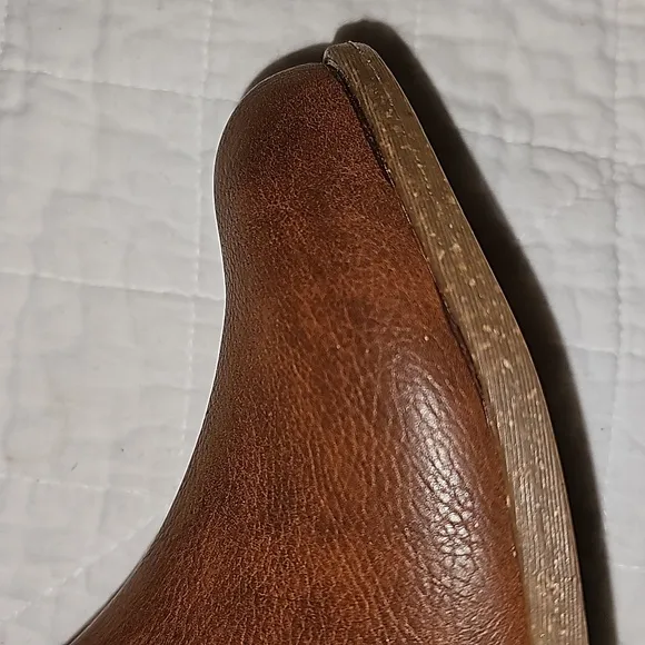 BOC Lucy booties 100% leather brown shoes sz 7.5 western style NWT