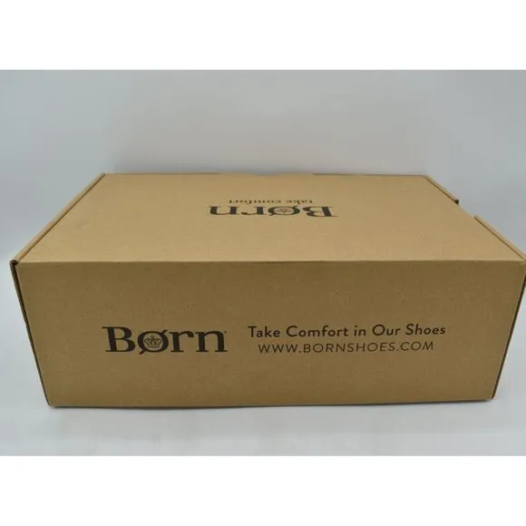 Born Womens Size 11 Paley Black Full Grain Leather Platform Sandals Shoes