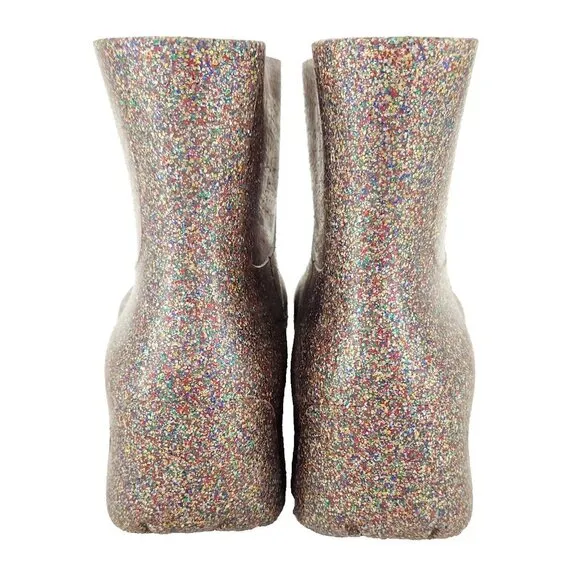 Bottega Veneta Puddle Boots Size 39 US 9 Multicolor Speckled ASIS