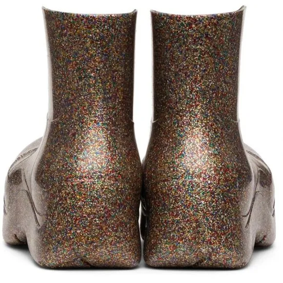 Bottega Veneta Puddle Boots Size 39 US 9 Multicolor Speckled ASIS