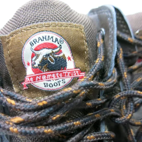 Brahma Oil Tanned Leather Safty Toe Work Boots Shoes Industrial Footwear Sz 10.5