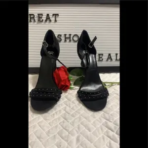 Brand New Black heel Sandals