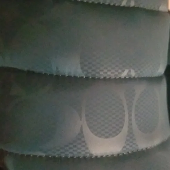 Brand new In Box!COACH Quilted Blue RACHELLE LAGOON Slippers.
