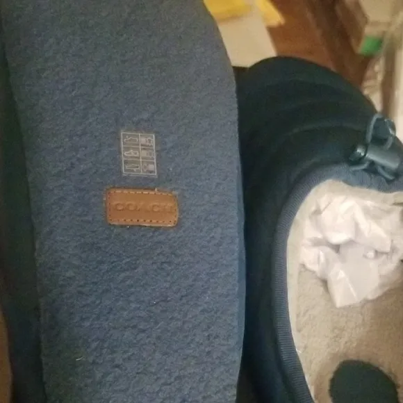 Brand new In Box!COACH Quilted Blue RACHELLE LAGOON Slippers.