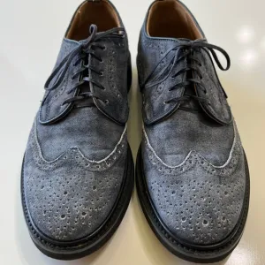 Brimarts Men's Wingtip Brogue Dress Shoes Suede Leather Lace Up Casual Comfort 9