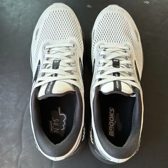 Brooks Adrenaline GTS 23 Women’s Sz 11 D Gray White Black Purple Shoes Running