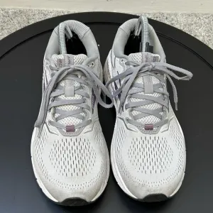 Brooks Ariel 20 Womens Size 9.5 B Shoes Gray Purple Running Walking Pulse Insole