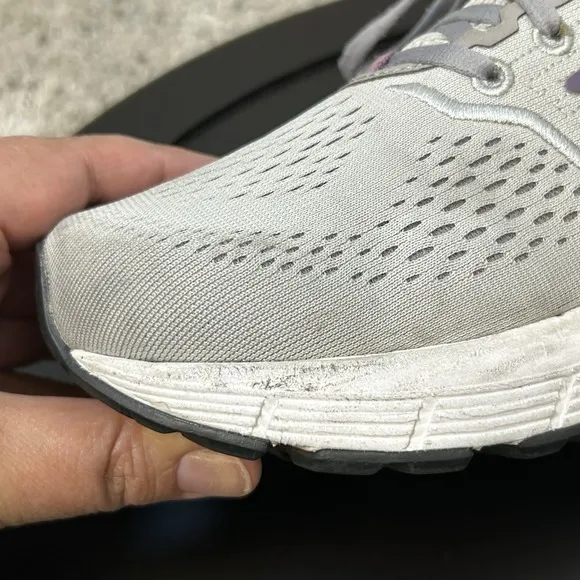 Brooks Ariel 20 Womens Size 9.5 B Shoes Gray Purple Running Walking Pulse Insole
