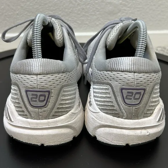Brooks Ariel 20 Womens Size 9.5 B Shoes Gray Purple Running Walking Pulse Insole