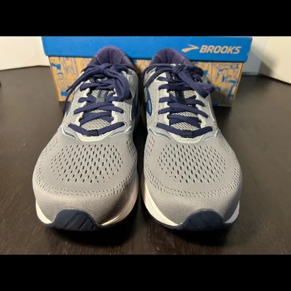 Brooks Beast 20 Running Shoes Sneakers Blue/Grey/Peacoat Mens Size 12