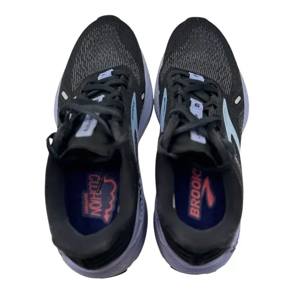 BROOKS Black and Purple Athletic Running Shoes | US 7