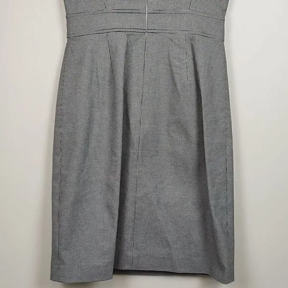 Brooks Brothers Classic Black &amp; White Houndstooth Sleeveless Sheath Dress