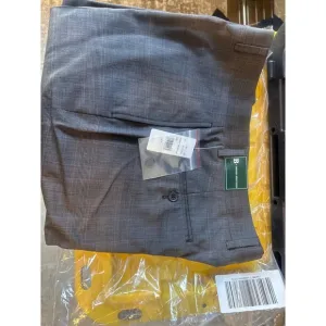Brooks Brothers Plaid Dress Pants Gray Modern Fit W34 L30 New with Tags