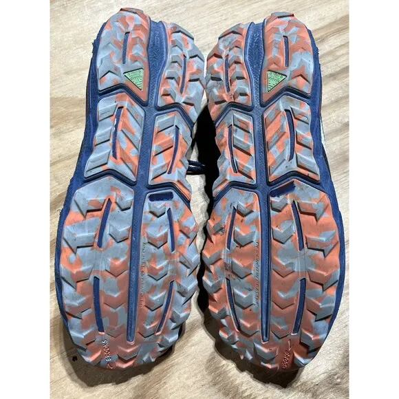 Brooks Cascadia 17 GTX Men 11.5 Shoes Trail Running Stability Trainer Blue Black