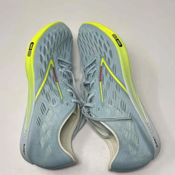 Brooks ELMN8 7 Running Track Shoes Unisex Mens 13 Blue Lightweight Track &amp; Field