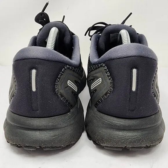 Brooks Ghost 14 Mens Running Shoes Wide 10.5 Black &amp;Gray Breathable Mesh