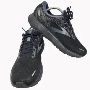 Brooks Ghost 14 Mens Running Shoes Wide 10.5 Black &amp;Gray Breathable Mesh