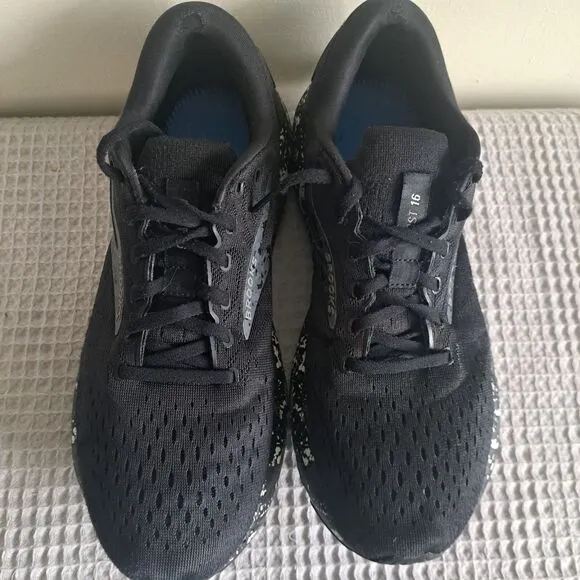 Brooks Ghost 16 Shoes Mens 9.5 EU 43 Black Specks Neutral Running Trainer